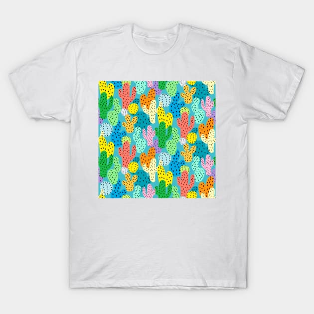 Rainbow Cactus T-Shirt by Salty Siren Studios